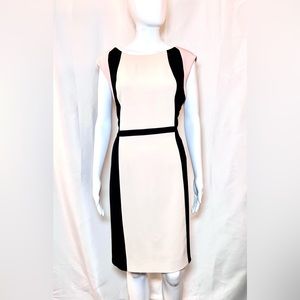 Tahari Sheath Dress Black and White Size 14
